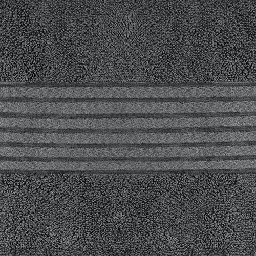 Utopia Towels 4 Piece Luxury Bath Towels Set, (27 x 54 Inches) 100% Ring Spun Cotton 600GSM, Lightweight and Highly Absorbent Quick Drying Towels for Bathroom, Gym, Spa, and Hotel (Grey)