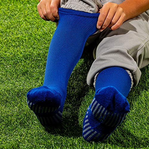 Franklin Sports Youth-Baseball + Softball Socks - Yellow-Baseball + Softball Knee Socks for Kids - Boys + Girls Tall Sports Socks - Youth Medium