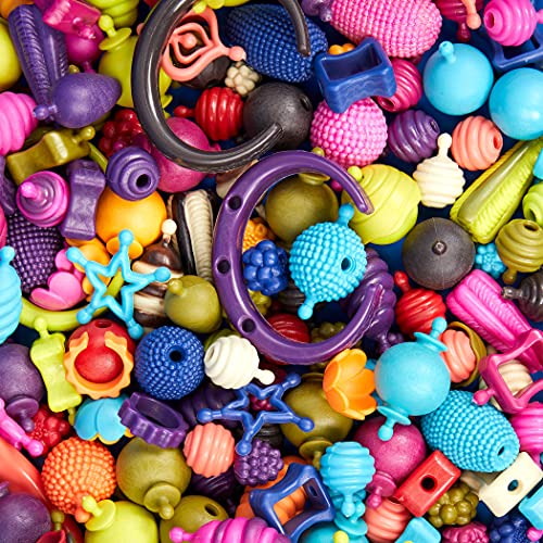 B. toys – Pop Snap Bead Jewelry Set for Kids – Pop Arty! – DIY Craft Jewelry Making Kit – Creative Necklaces, Rings, Bracelets – 4 years + (275 Pcs)