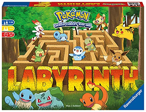 Ravensburger Pokémon Labyrinth Family Board Game for Kids and Adults Age 7 and Up - So Easy to Learn and Play with Great Replay Value