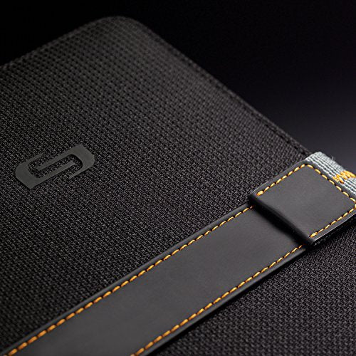 Solo New York Metro Universal Fit Tablet/eReader Booklet, 8.5' to 11', Black/Orange