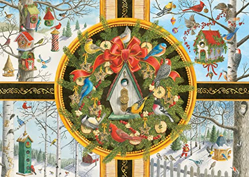 Ravensburger Christmas Songbirds 500 Piece Jigsaw Puzzle for Adults - 16835 - Every Piece is Unique, Softclick Technology Means Pieces Fit Together Perfectly