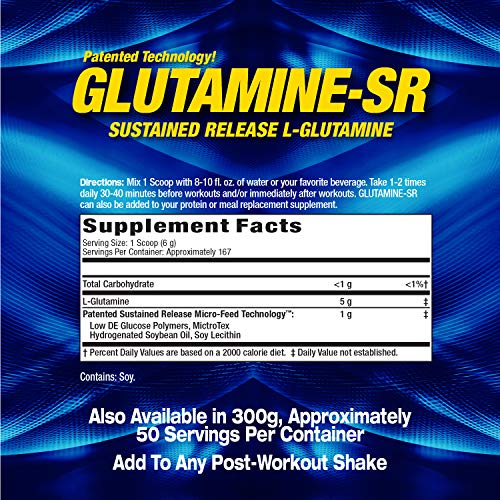 Maximum Human Performance, Glutamine SR, Immune Heatlh, Muscle Recovery, Support Muscle Mass, Speed Recovery, 160 Servings, 2.2 Pound (Pack of 1)