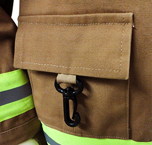 Aeromax Jr. Fire Fighter Bunker Gear, Tan, Size 4/6