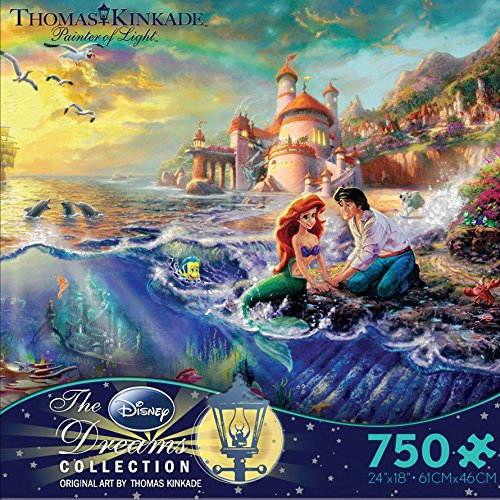 Ceaco - Thomas Kinkade - Disney Collection - The Little Mermaid - 750 Piece Jigsaw Puzzle