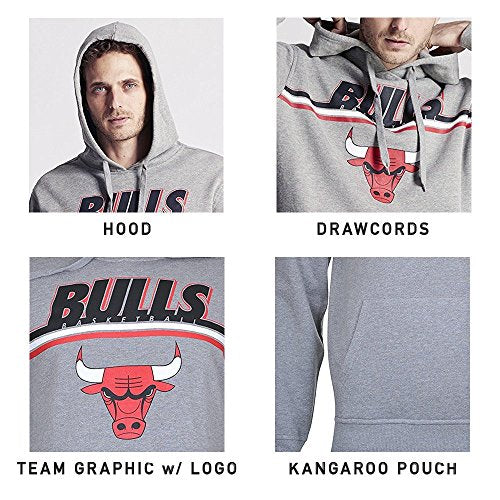 Ultra Game NBA Golden State Warriors Mens Fleece Hoodie Pullover Sweatshirt Out Of Bounds, Heather Gray, Large