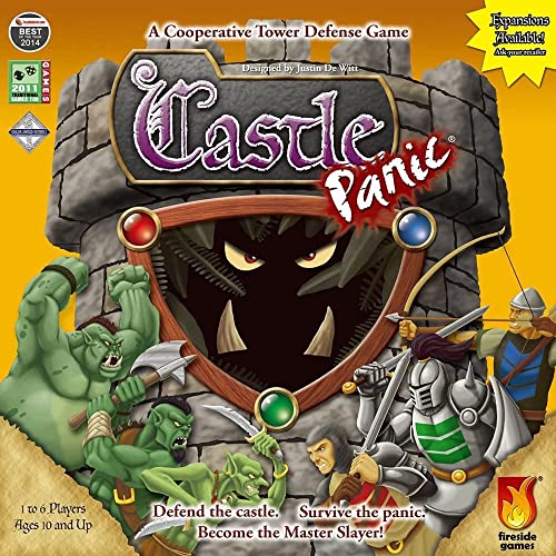 Fireside Games Castle Panic, Board Game for Adults and Family, Cooperative Board Game, Ages 10+, for 1 to 6 Players, Average Playtime 60 Minutes, Made