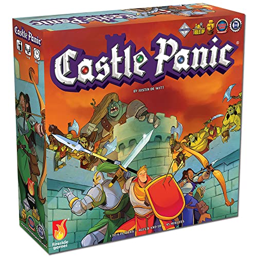 Castle Panic 2nd Edition | Family Board Game | Board Game for Adults and Family | Cooperative Board Game | Ages 8+ | for 1 to 6 Players | Average Playtime 45 Minutes | Made by Fireside Games