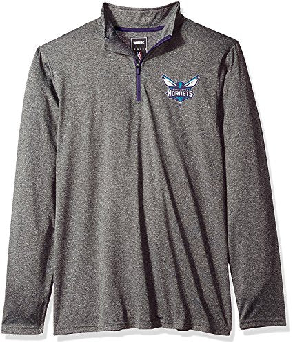 Ultra Game NBA Men's Quarter Zip Long Sleeve Pullover T-Shirt