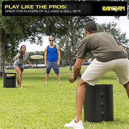 Kan Jam PRO Set Disc Throwing Game, American Made - Perfect for Outdoors, Beach, Backyard, Tailgates, Indoors and Outdoors,Black