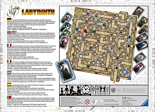 Ravensburger Harry Potter Labyrinth Family Board Game for Kids and Adults Age 7 and Up - So Easy to Learn and Play with Great Replay Value