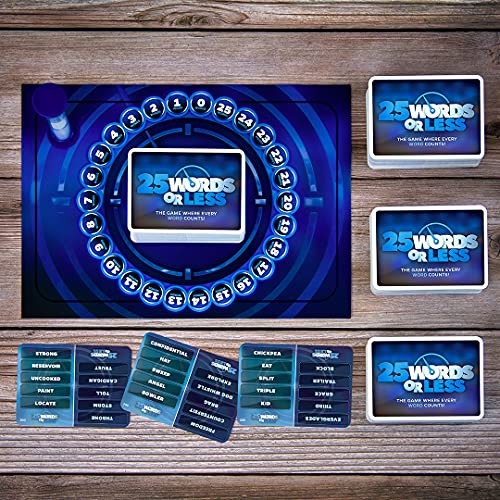 25 Words or Less | Fast-Paced Word Game | Friends and Family Board Game | Based on Popular TV Game Show with Meredith Vieira