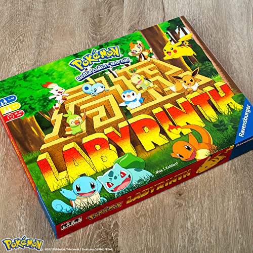 Ravensburger Pokémon Labyrinth Family Board Game for Kids and Adults Age 7 and Up - So Easy to Learn and Play with Great Replay Value