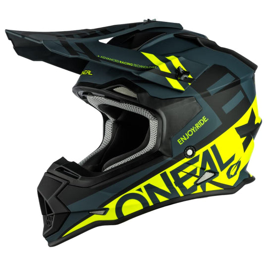 O'Neal - 0200-213 2Series Adult Helmet, Spyde (Black/Hi-Vis, MD)