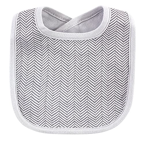 Hudson Baby Unisex Baby Cotton Bib and Sock Set, Little Man, One Size