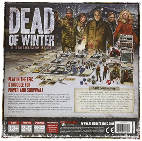 Dead of Winter A Crossroads Board Game | Post-Apocalyptic Survival | Strategy Game for Adults and Teens | Ages 13+ | 2-5 Players | Average Playtime 1-2 Hours | Made by Plaid Hat Games