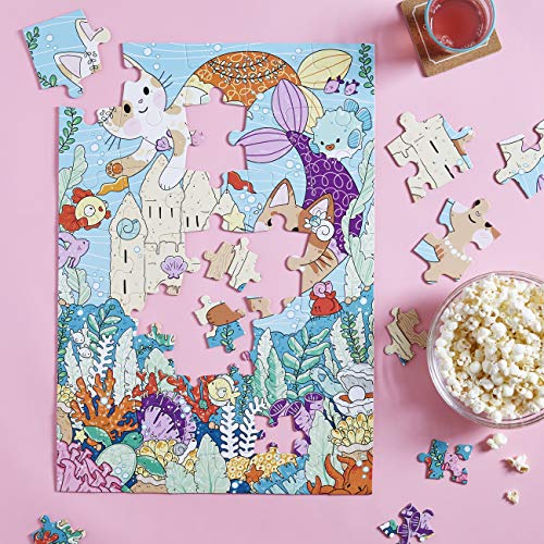 Chronicle Books Piece It Together Family Puzzle: Purrmaid Paradise, 1 EA