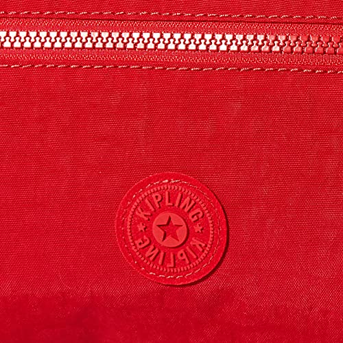 Kipling womens WomenÂ’s Alvar Bag, Super Light, Durable Messenger Bag, Nylon Shoulder Crossbody Bag, Red Rouge, Medium US