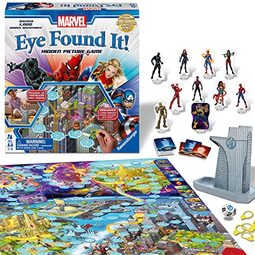 Ravensburger Marvel Eye Found It! Board Game for Boys and Girls Ages 4 and Up - A Fun Family Game