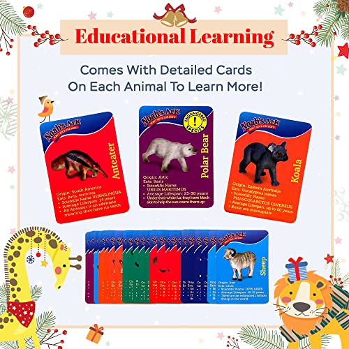 Noah's Ark Board Game, Don't Rock The Boat, Strategy Balancing Game, Hand-Eye Coordination, Religious Stacking Educational Board Game with Animal Toys