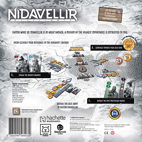 GRRRE GAMES Nidavellir Base Game | Strategy Game for Teens and Adults | Ages 10+ | 2 to 5 Players | 45 Minutes