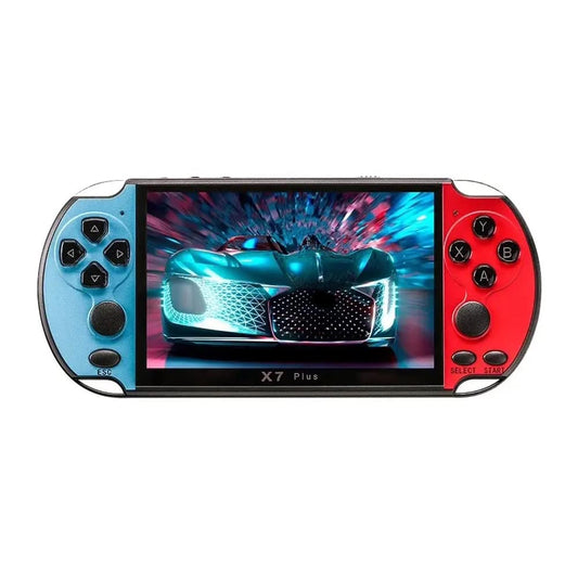 Zelbuck X7 Plus 5.1 Inch HD Screen Mini Portable Video Game Console Handheld Dual Mode Game Player Built in Thousands of Games For PSP/ Support Two Players