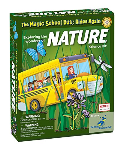 The Magic School Bus Rides Again: Exploring the Wonders of Nature By Horizon Group USA, Homeschool STEM Kits, Includes Educational Manual, Butterfly Net, Scavenger Hunt, Plaster, Game Cards and More