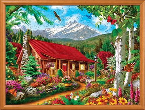 MasterPieces 300 Piece EZ Grip Jigsaw Puzzle - Mountain Hideaway - 18'x24'