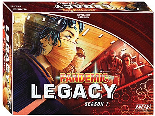 Pandemic Legacy Season 1 Red Edition Board Game | Board Game for Adults and Family | Cooperative Board Game | Ages 13+ | 2 to 4 players | Average Playtime 60 minutes | Made by Z-Man Games