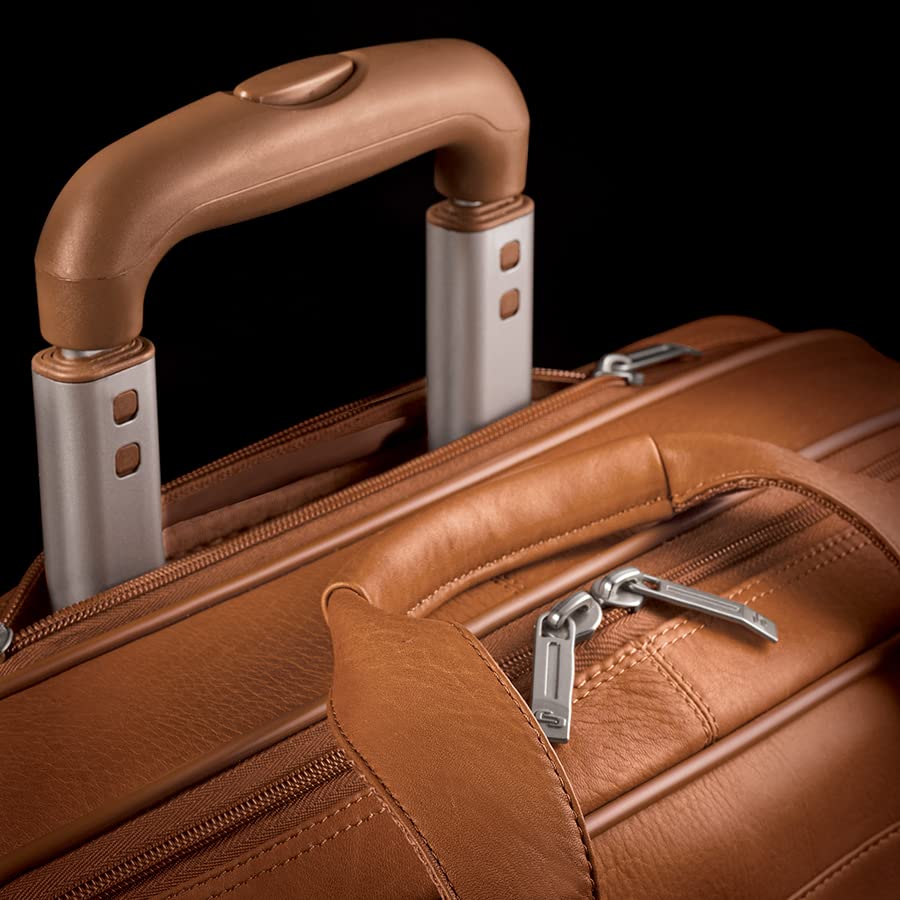 Solo Walker Leather Rolling Device Bag, Tan