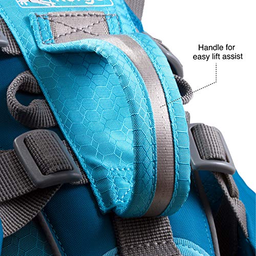 Kurgo Dog Saddlebag Backpack, Back Pack Dog Harness, Hiking Pack for Dogs, Packs for Pets to Wear, Camping and Travel Vest Harness, Reflective, Lightweight, Baxter Pack for Medium and Large Pets