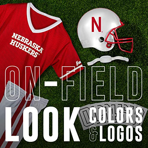 Franklin Sports NCAA Nebraska Huskers Kids College Football Uniform Set - Youth Uniform Set - Includes Jersey, Helmet, Pants - Youth Small