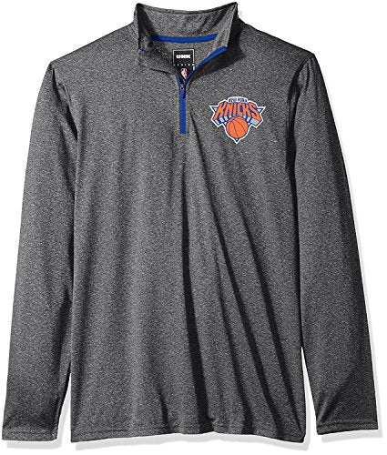 Ultra Game NBA Men's Quarter Zip Long Sleeve Pullover T-Shirt