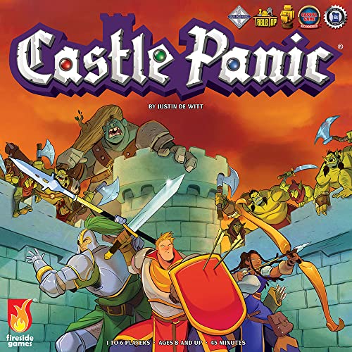 Castle Panic 2nd Edition | Family Board Game | Board Game for Adults and Family | Cooperative Board Game | Ages 8+ | for 1 to 6 Players | Average Playtime 45 Minutes | Made by Fireside Games