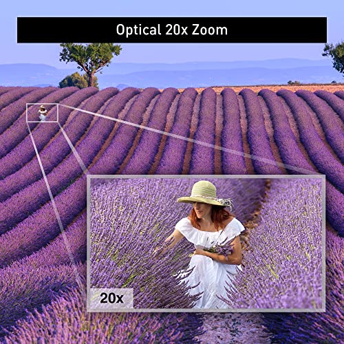 Panasonic Full HD Video Camera Camcorder, 20X Optical Zoom, 1/2.3 Inch BSI Sensor, HDR Capture, Wi-Fi Smartphone HC-V785 (Black)