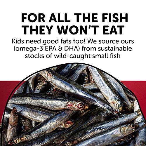 SmartyPants Kids Formula Cherry Berry Daily Gummy Vitamins: Gluten Free, Multivitamin and Omega 3 Fish Oil (Dha/Epa), Methyl B12, Vitamin D3, Vitamin B6, 90 Count (22 Day Supply) (Packaging May Vary)