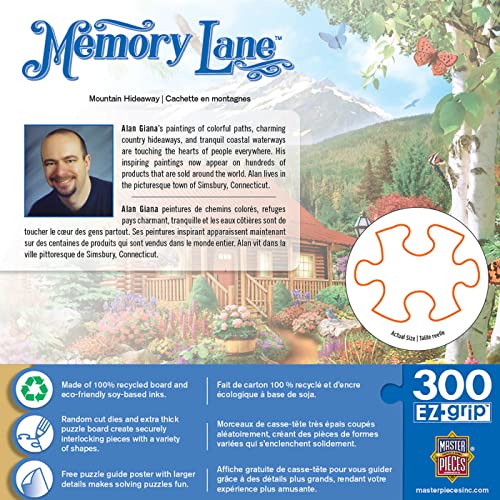 MasterPieces 300 Piece EZ Grip Jigsaw Puzzle - Mountain Hideaway - 18'x24'