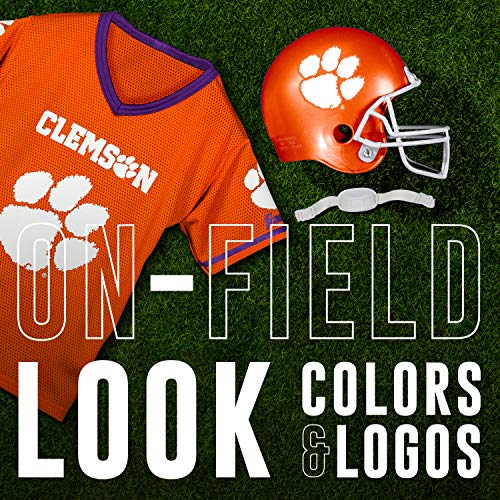 Franklin Sports Clemson Tigers Kids College Football Uniform Set - NCAA Youth Football Uniform Costume - Helmet, Jersey, Chinstrap Set - Kids 5-9