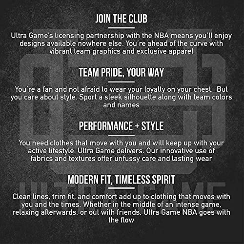 Ultra Game -NBA Men's Active Long Sleeve Pullover T-Shirt XX-Large