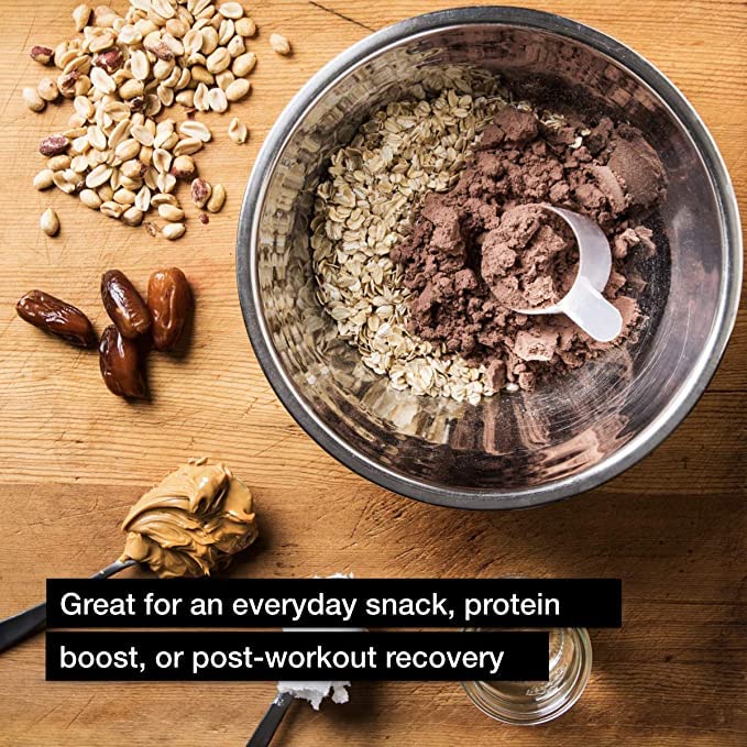 Muscle Milk Genuine Protein Powder, Chocolate, 1.93 Pounds, 12 Servings, 32g Protein, 3g Sugar, Calcium, Vitamins A, C and D, NSF Certified for Sport, Energizing Snack, Packaging May Vary