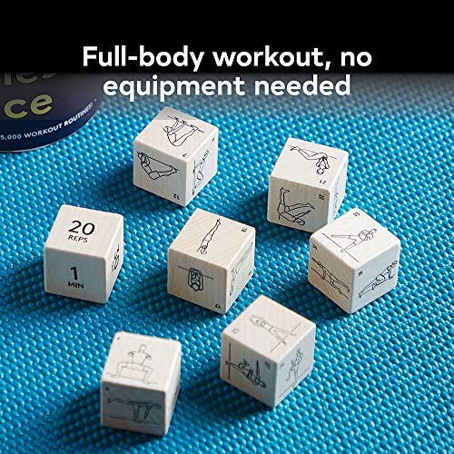Chronicle Books Fitness Dice: 7 Wooden Dice, Over 45,000 Workout Routines