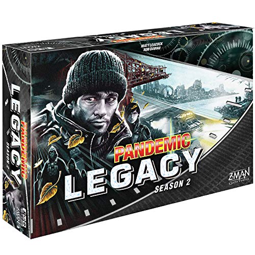 Pandemic Legacy Season 2 Black Edition Board Game | Board Game for Adults and Family | Cooperative Board Game | Ages 13+ | 2 to 4 players | Average Playtime 60 minutes | Made by Z-Man Games