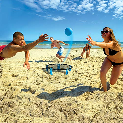 Franklin Sports Spyderball Game Set - Outdoor Beach Game for Kids + Adults - Includes Net, 3 Balls + Carrying Case