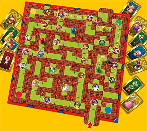 Ravensburger Super Mario Labyrinth Family Board Game for Kids and Adults Ages 7 and Up - So Easy to Learn and Play with Great Replay Value
