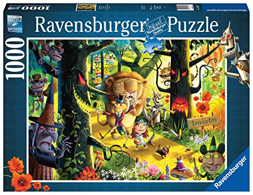Ravensburger Lions, Tigers and Bears, Oh My! 1000 Piece Jigsaw Puzzle for Adults - 16566 - Every Piece is Unique, Softclick Technology Means Pieces Fit Together Perfectly