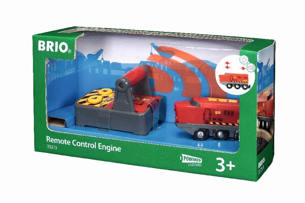 Brio World 33213 - RC Train - 2 Piece Wooden Toy Train Set for Kids Age 3 and Up
