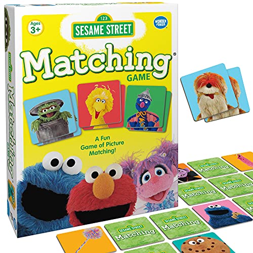 Sesame Street Matching Game by Wonder Forge | for Boys and Girls Age 3 to 5 | A Fun and Fast Memory Game for Kids | Elmo, Big Bird, Cookie Monster, Bert and Ernie, and More