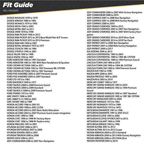 Scosche Compatible with Select Import and Domestic Vehicles Universal 6' x 9' to 5.25' - 6.5' Speaker Adapters (1 Pair) SA69, black