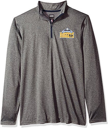 Ultra Game NBA Men's Quarter Zip Long Sleeve Pullover T-Shirt