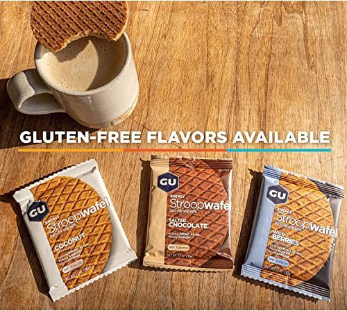 GU Energy Stroopwafel Sports Nutrition Waffle, Salty's Caramel, 1.1 Ounce (Pack of 16)